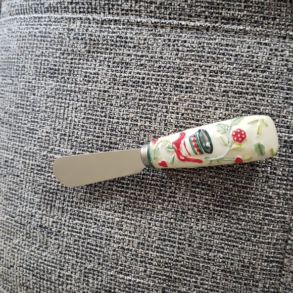 Pfaltzgraff Holiday Dip Dish Nd Knife - Picture 2 of 9